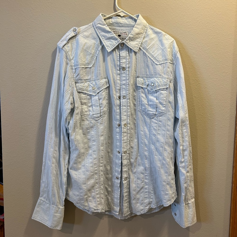 Pop Icon (Buckle) button-down/snap shirt